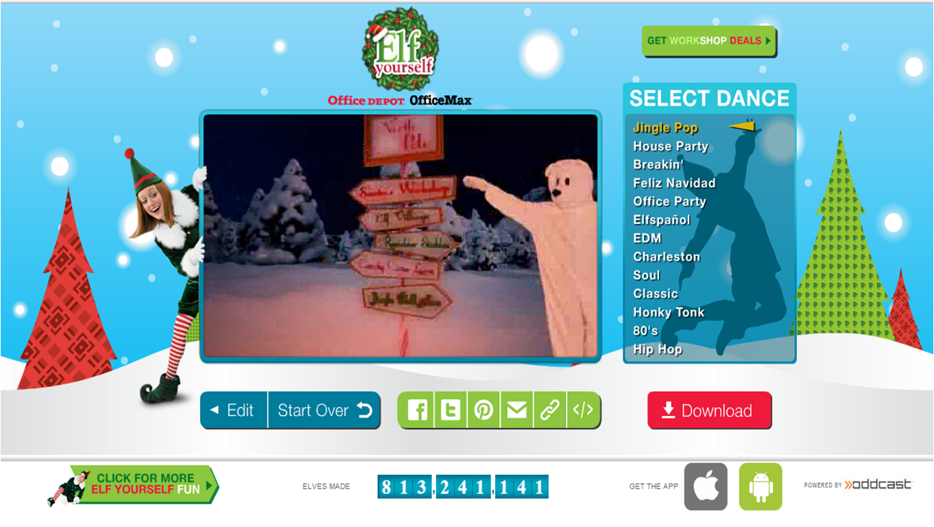 ElfYourself 2014 select dance ElfYourself 2014 select dance
