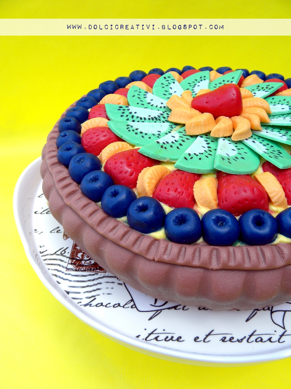 Dolci creativi di sarù torte decorate: la crostata ingannevole