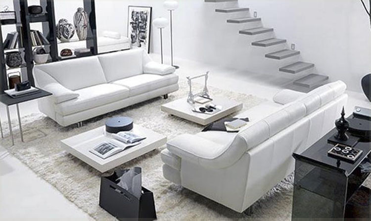 Small White Living Room Arrangement Ideas