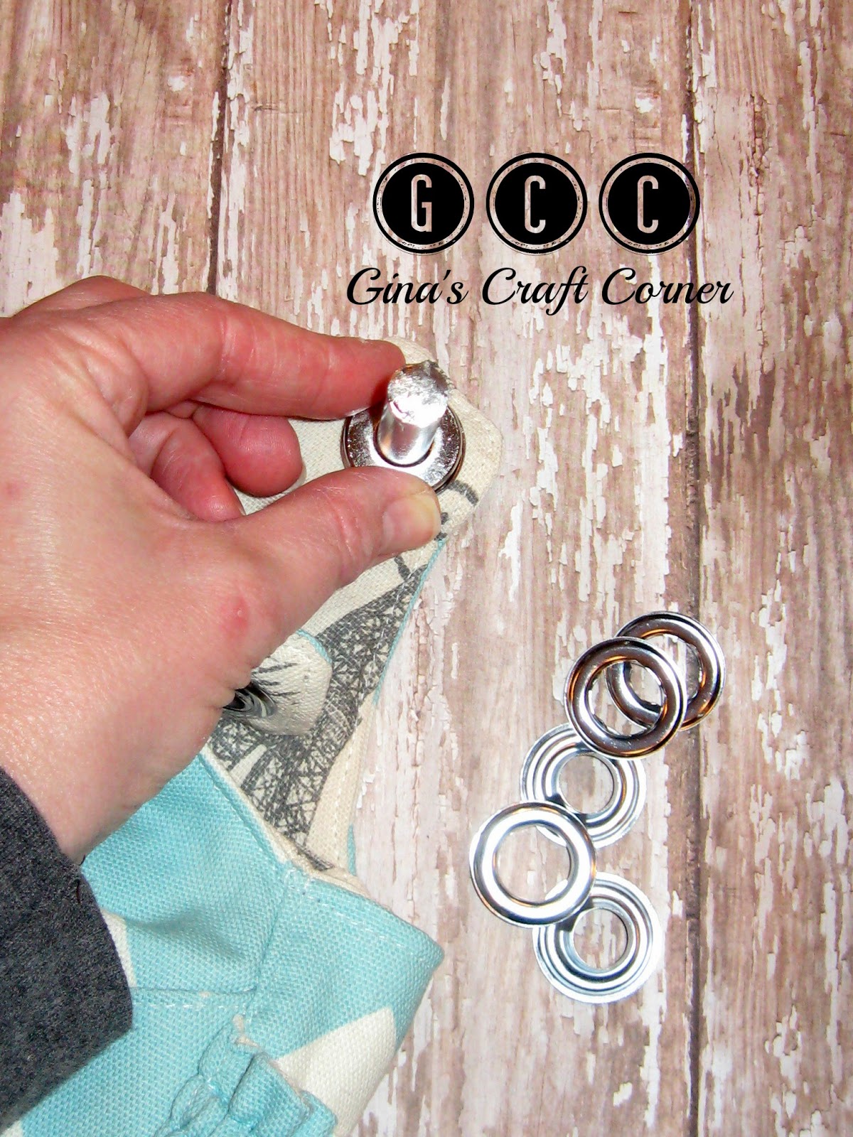 Gina's Craft Corner How to Add Eyelets to Your Handbags