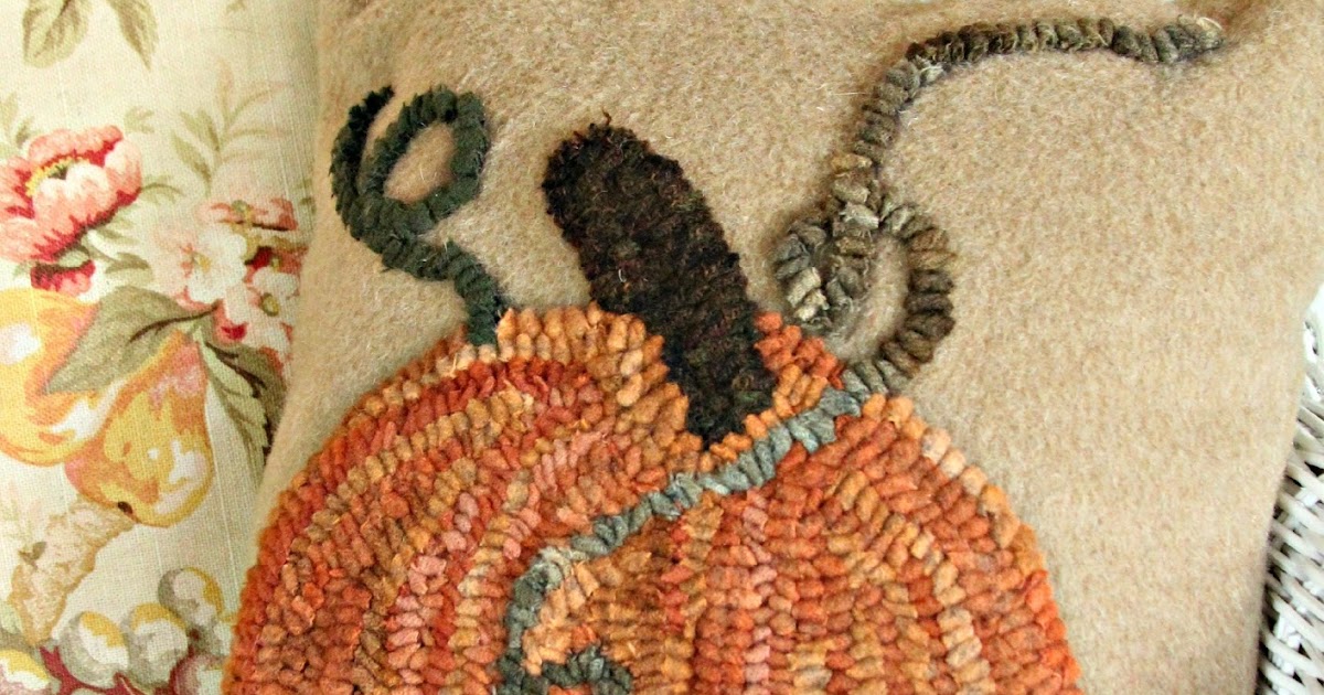 common ground "Hooked" on Wool Pillows for Fall