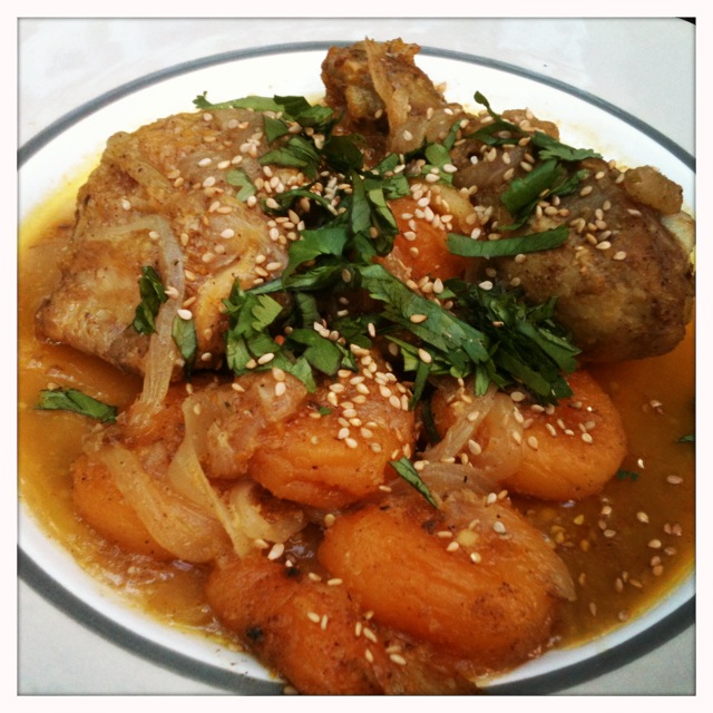 Ma cuisine à moi Tajine de poulet aux abricots