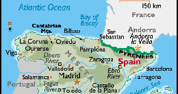 Mapa de Espana País Ciudad | España mapa de la ciudad