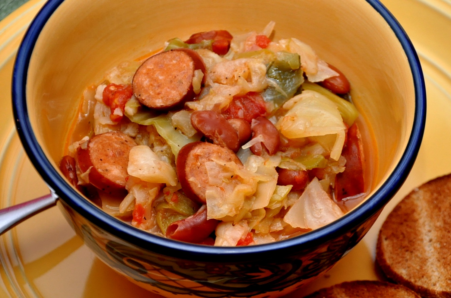What's Cooking at Richard's ?? One Pot SausagenCabbage Stew