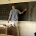 Math Professor draws "perfect freehand circle" on the blackboard