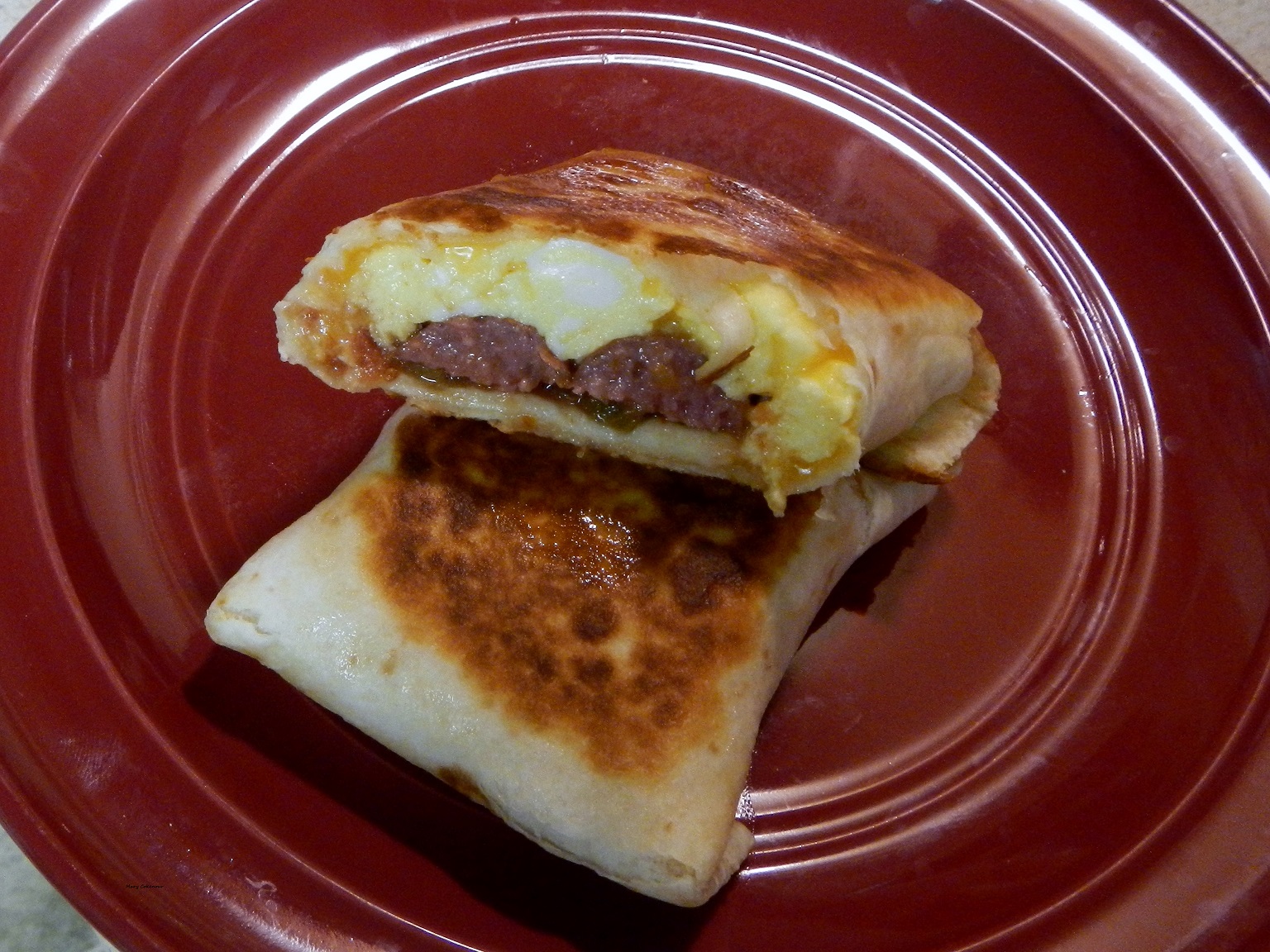 Food Adventures of a Comfort Cook Another Breakfast Burrito.