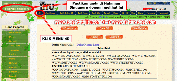 Panduan Cara Daftar Totojitu cara Pasang Betting www