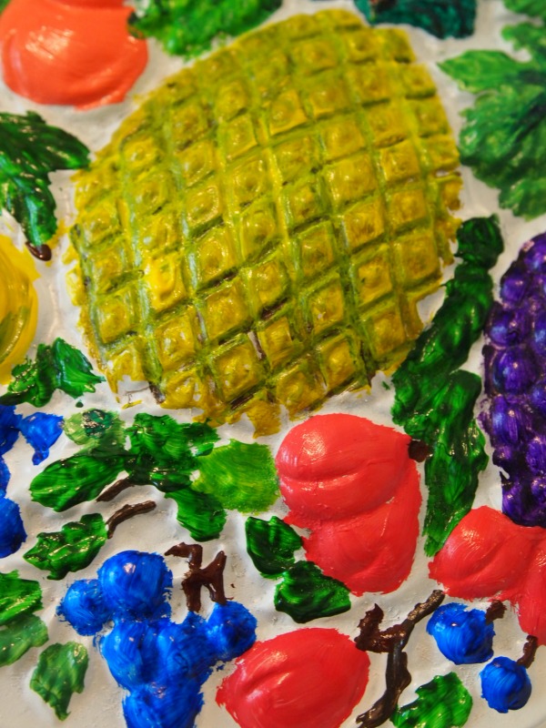 I'll call this one, Fruit Plate! Flip those flea market plates into works of art!