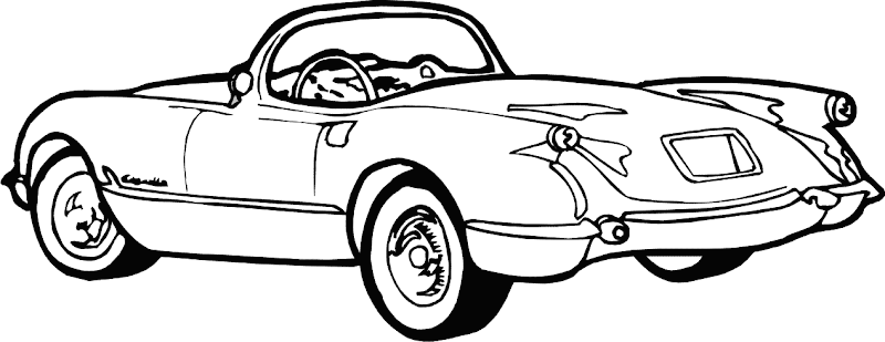Classic Cars Coloring Pages For Adults (8 Image) – Colorings.net