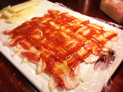 bacon weave barbeque sauce