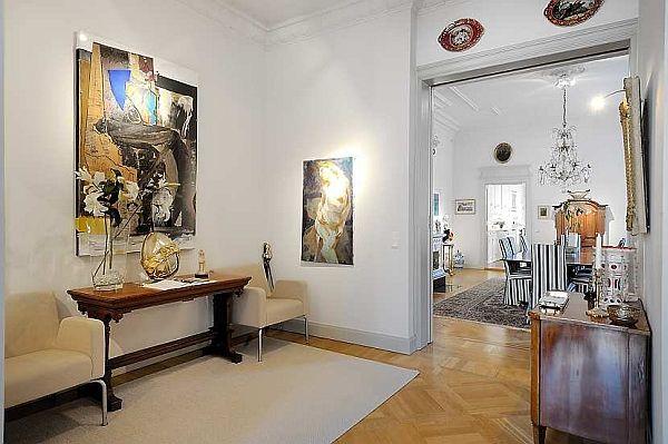 elegance apartment design with classical swedish style in elegance apartment design with classical swedish style in
