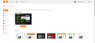 Tampilan dar Blogspot