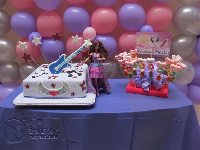 decoracion de fiesta de barbie princesa