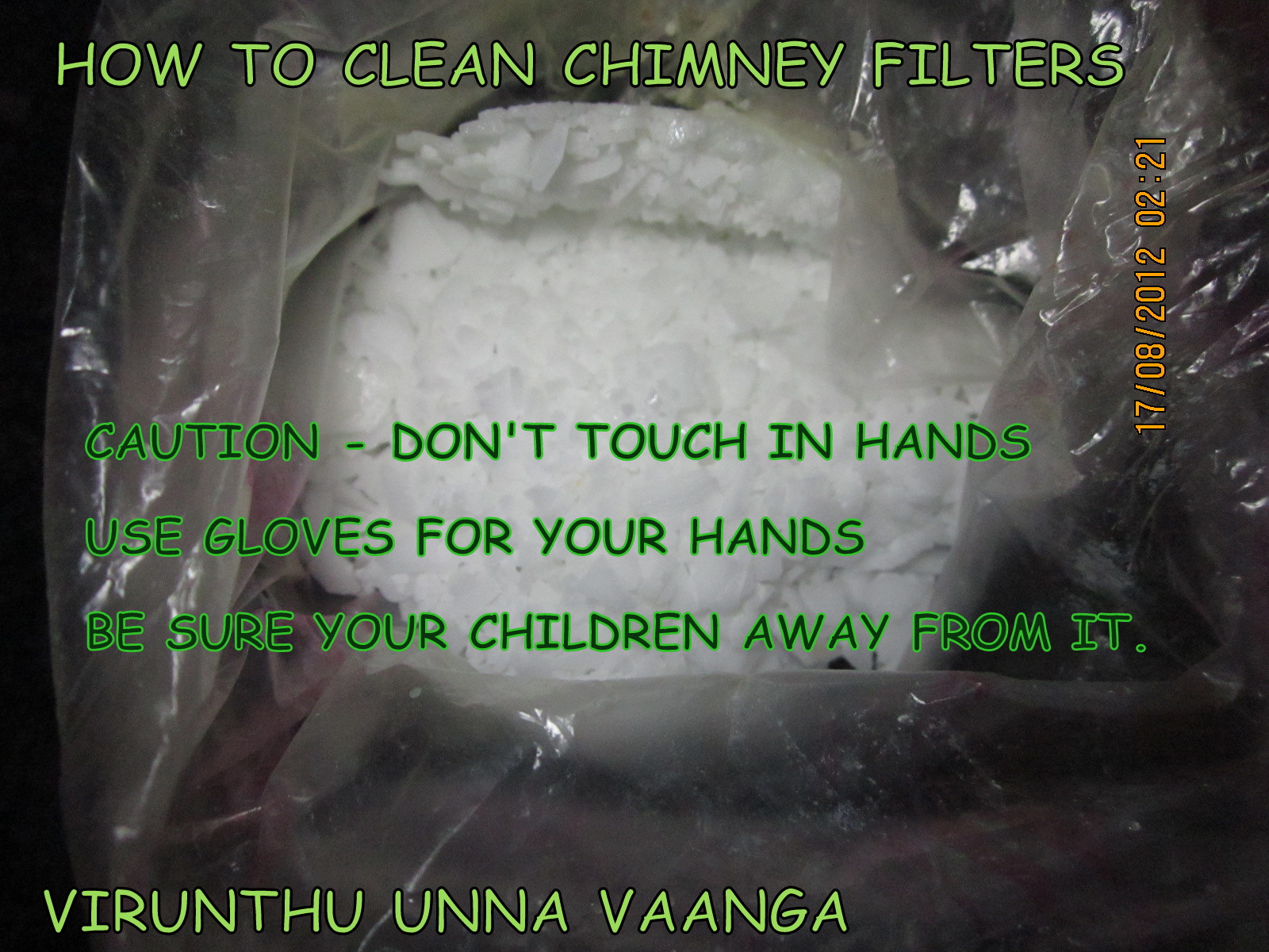 VIRUNTHU UNNA VAANGA CLEAN BAFFLE FILTERS OF ELECTRIC CHIMNEY