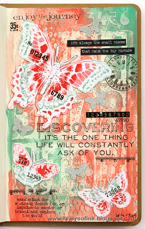 Layers of ink - Coral Butterfly Tutorial by Anna-Karin