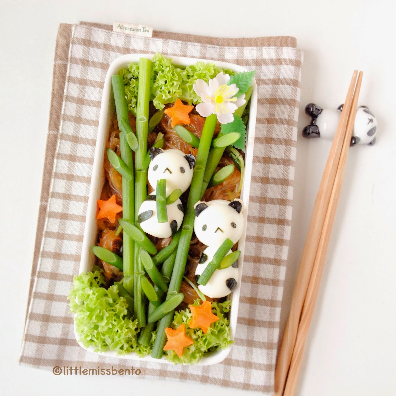 Panda Bamboo Bento パンダさんのキャラ弁 Little Miss Bento