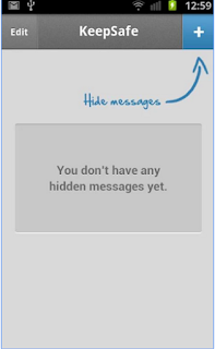 hide text conversation in android