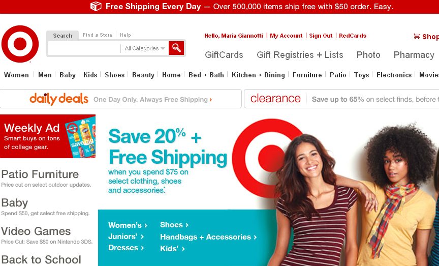 Target Addict Target to relaunch website next week