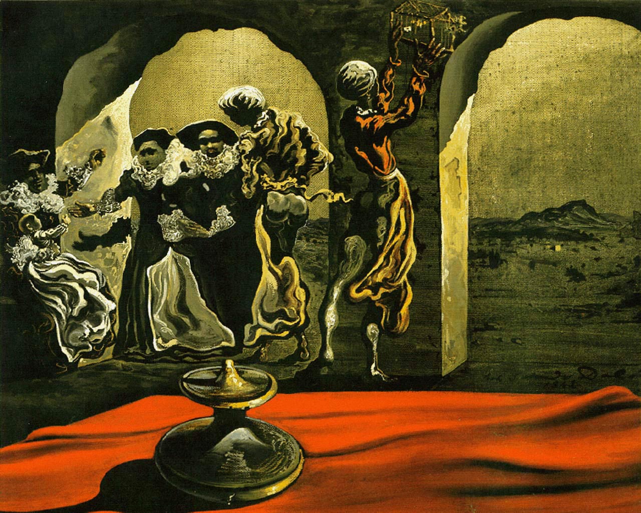 Um gosto pessoal - Salvador Dali Disappearing_Bust_of_Voltaire,_1941,_Salvador_Dali