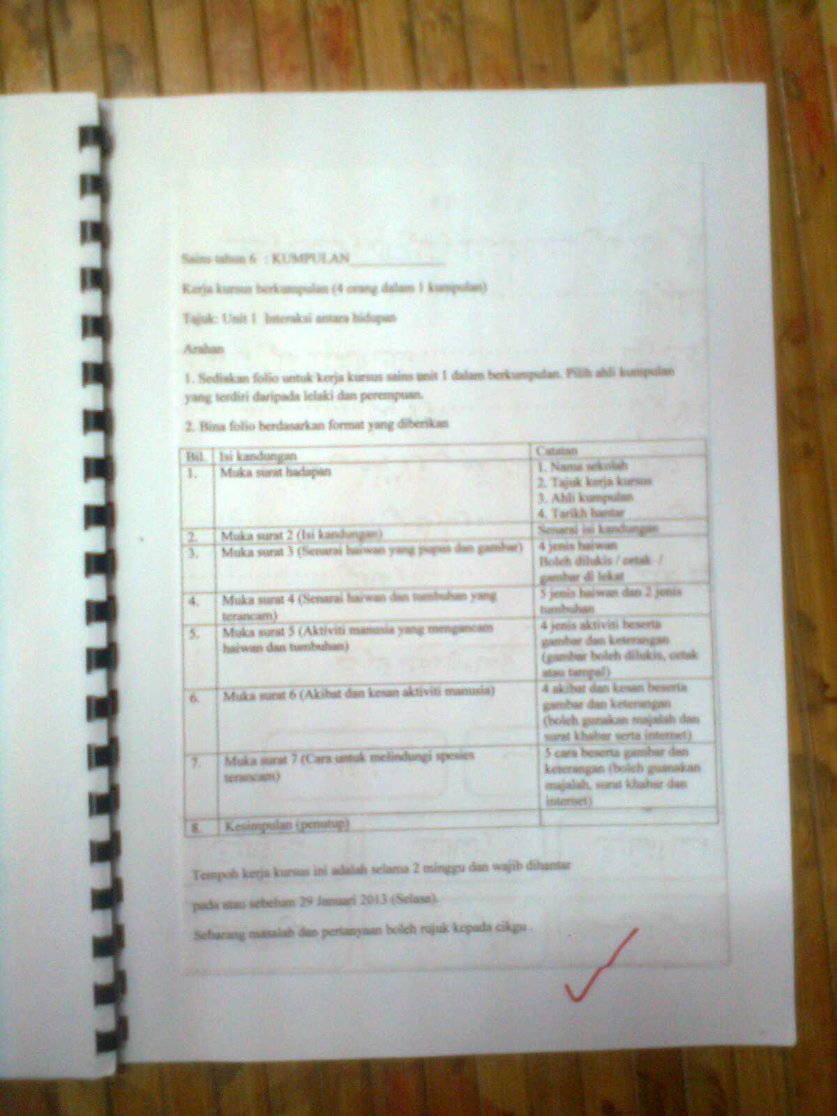 Longk I 2u Buku Skrap Folio Sains Tahun 6 Tema Menyiasat Benda Hidup