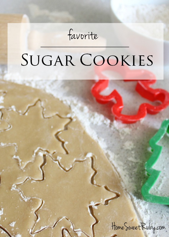 Favorite Sugar Cookies + Fancy Icing Home Sweet Ruby