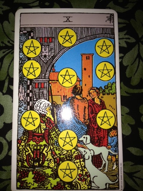 Карты таро пентакли как выглядят Lady Oracle Tarot: Tarot's Ten of Cups and Ten of Pentacles - The Family Tree