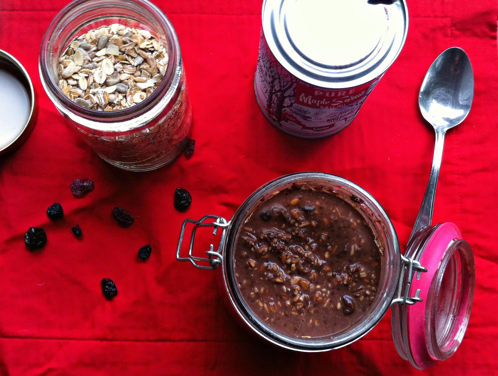 Food Swoon Cocoa Berry Overnight Oats