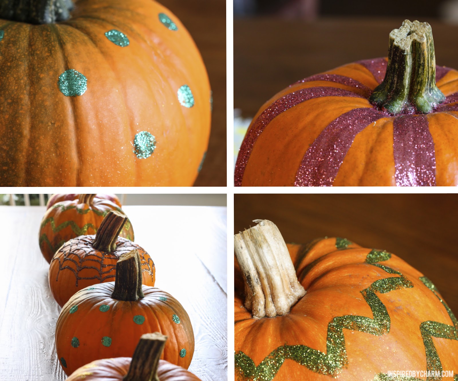 inspired by charm reviews Glitter Pumpkins
