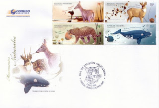 Ballena Franca Austral en la filatelia del Correo Argentino