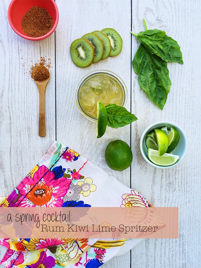 A Spring Cocktail Rum Kiwi Lime Spritzers ohdeardrea Bloglovin’