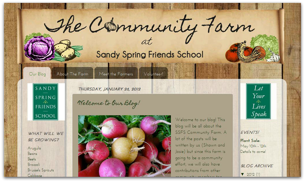 The Community Farm at Sandy Spring Friends School (a)Musing Foodie