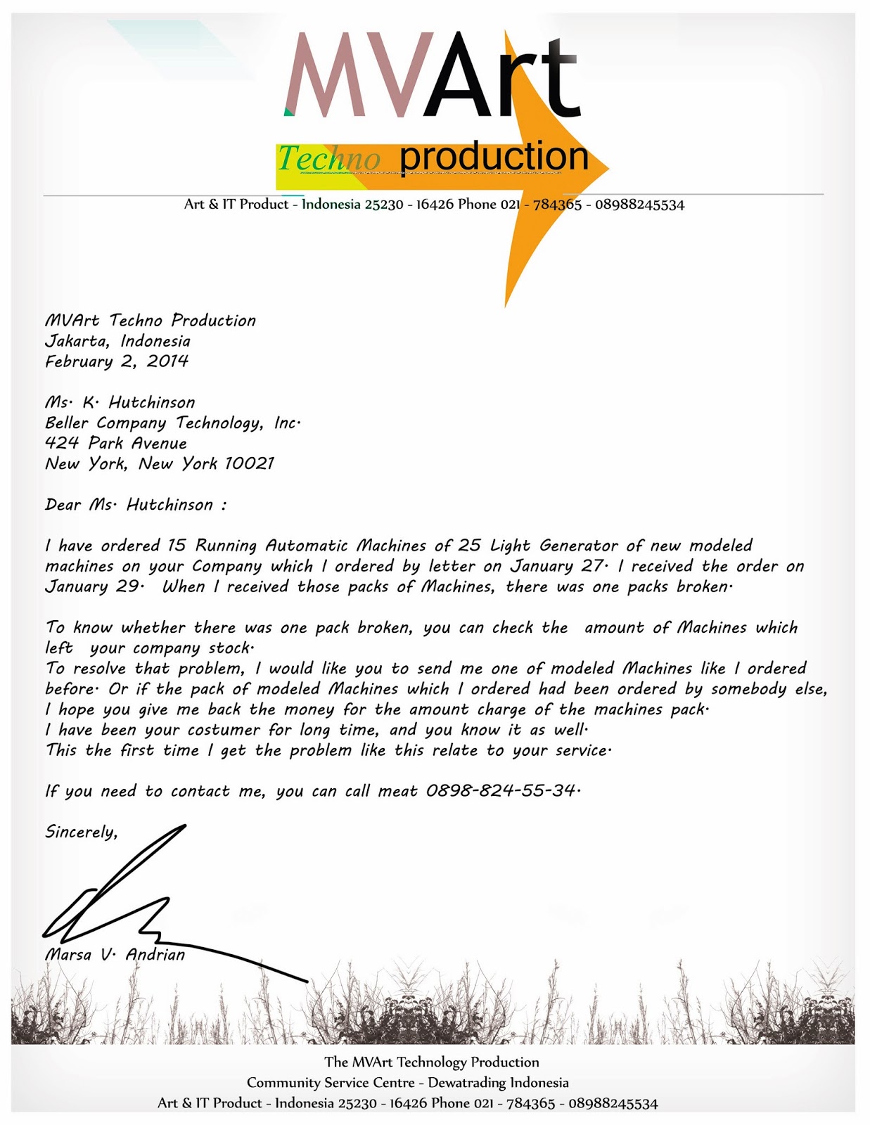 twenty seven order letter complaint letter complaint letter generator