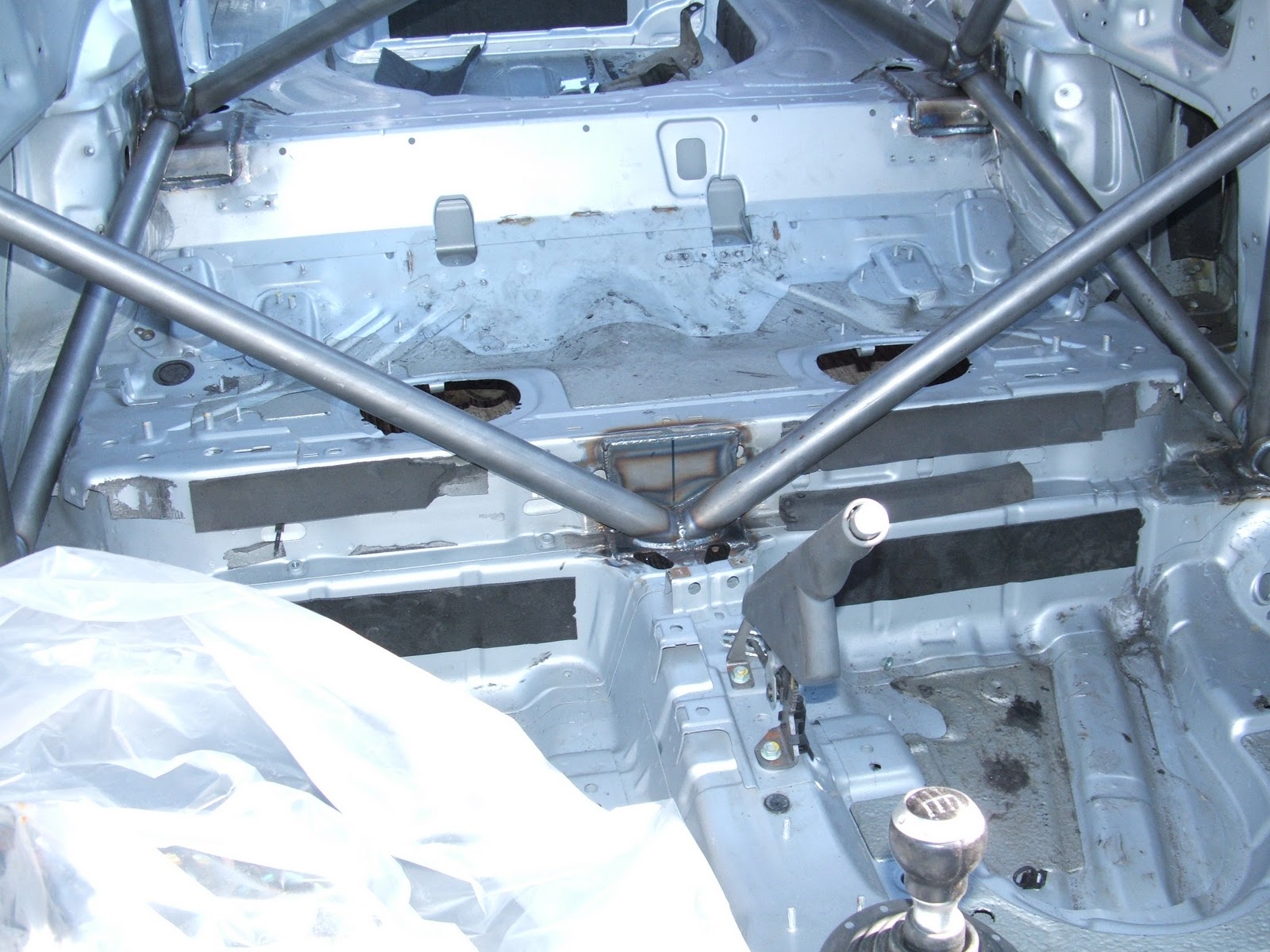 Audi TT Race Car Project Roll Cage Fitting