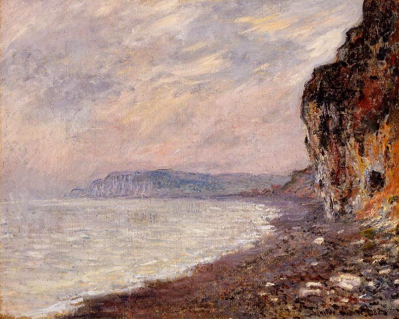 Falaises à Pourville, effet de brouillard (1882) Falaises à Pourville, effet de brouillard (1882)