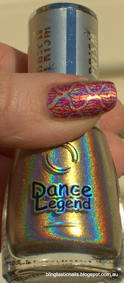 Dance Legend New Messiah, OPI You Only Live Twice and Candeo Colors Old City and OPI Honey Ryder