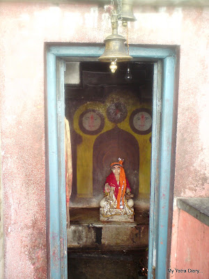 Idol of Adi Shankaracharya just a few steps down the main 
Badrinath temple