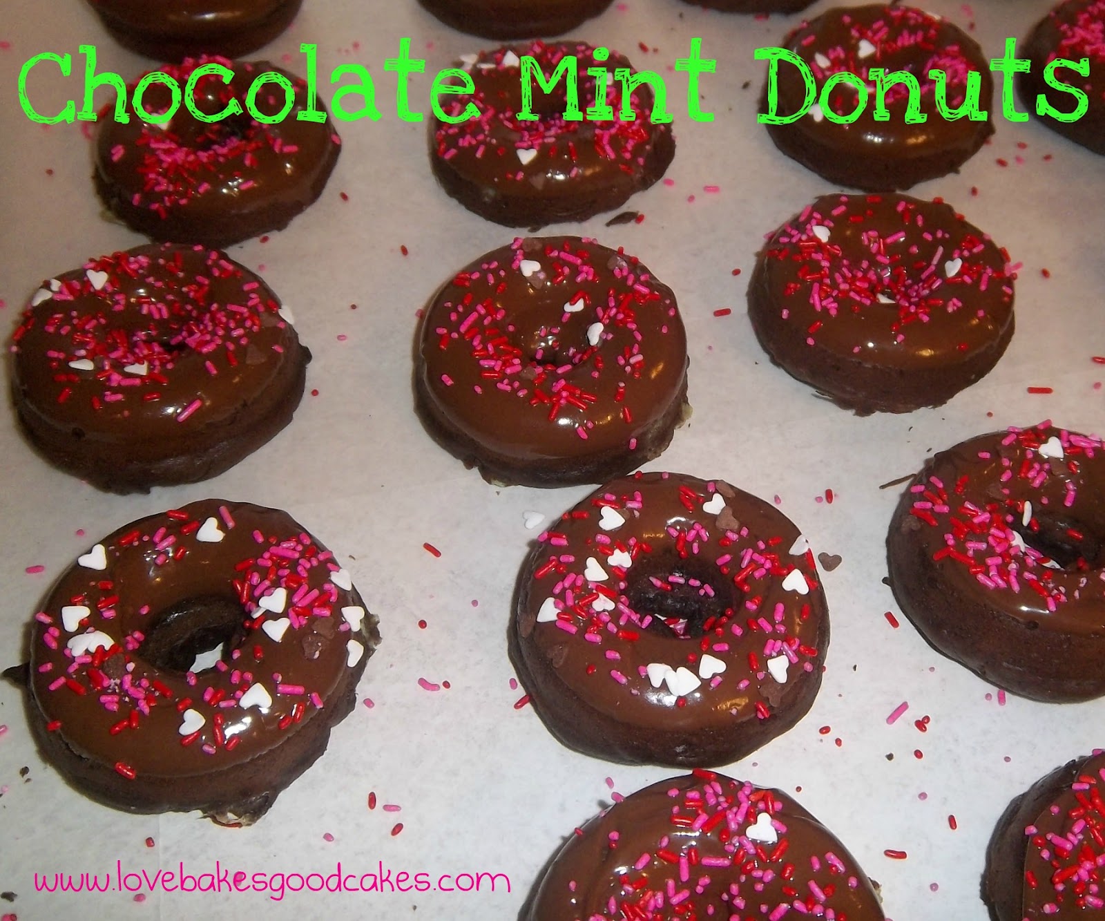 Chocolate Mint Donuts Love Bakes Good Cakes