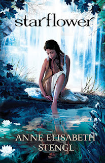 Starflower by Anne Elisabeth Stengl cover of Starflower by Anne Elisabeth Stengl shows a young woman dipping her toe in a pool