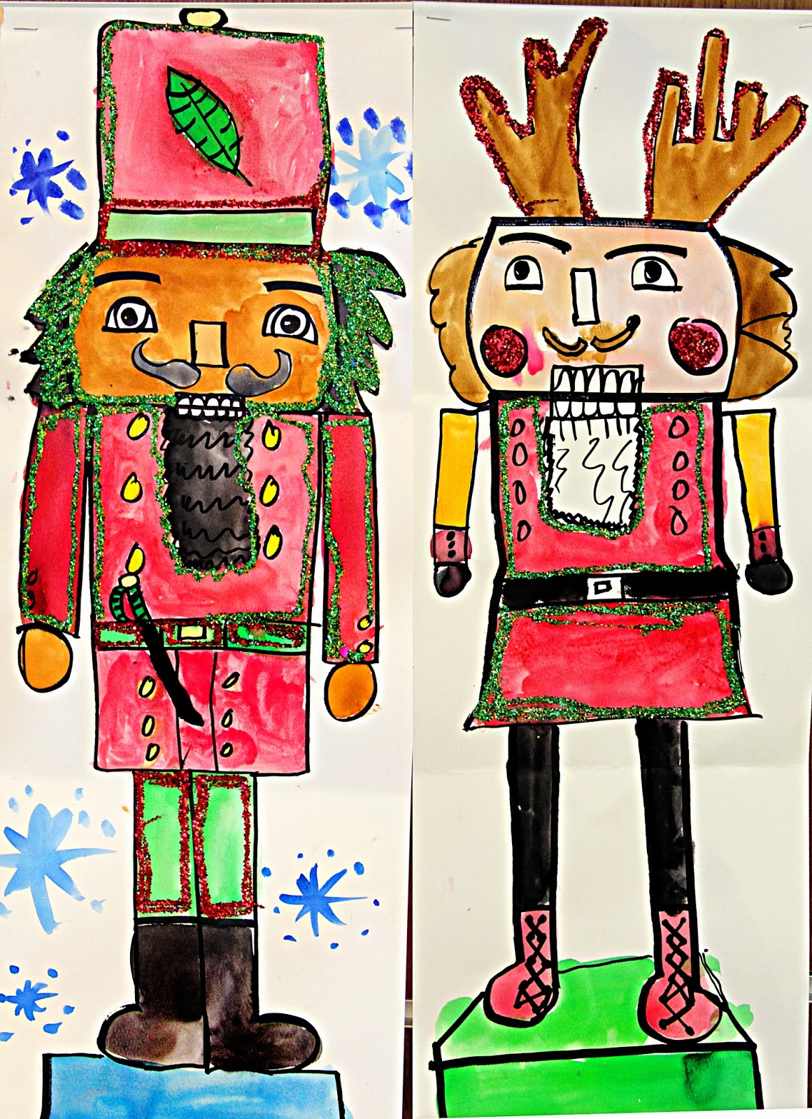 smART Class Winter One Day Projects "Nutcrackers" and "Penguins"