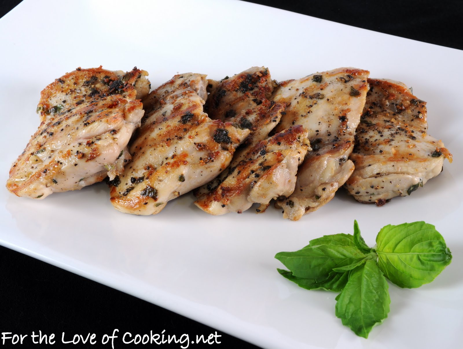 Basil Marinated Chicken Thighs For the Love of Cooking