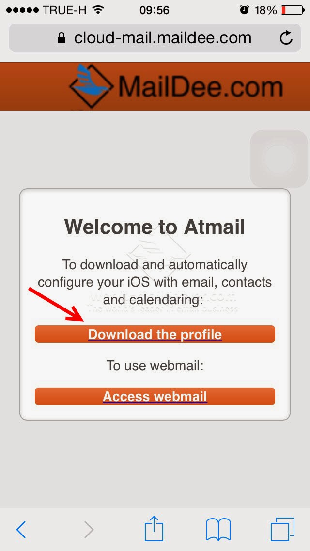 พิมพ์ที่ช่อง Address bar: cloud-mail.maildee.com