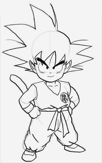 como desenhar o goku em 6 passos como desenhar 10