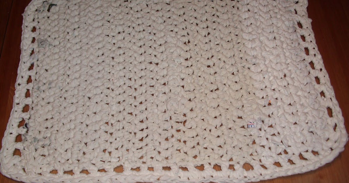 Tejiendo a maquina: Otra alfombra para el baño