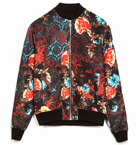 zara flower jacket