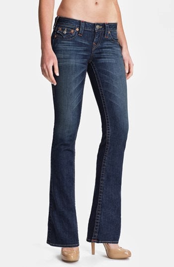 True Religion Brand Jeans 'Becky' Bootcut Jeans (Dusty Skies) (Petite)