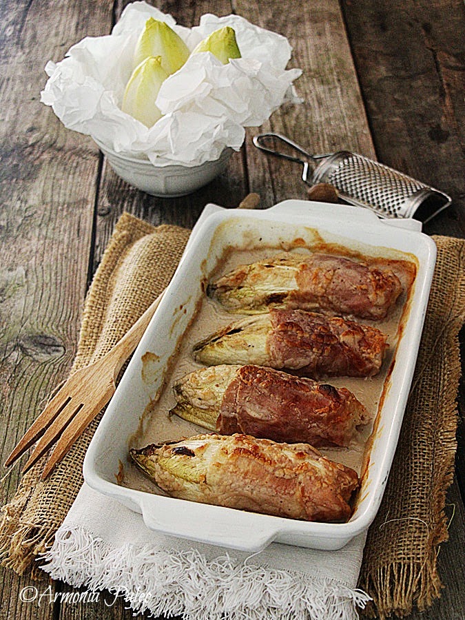 chicons au gratin à la flamande - indivia belga gratinata alla fiamminga