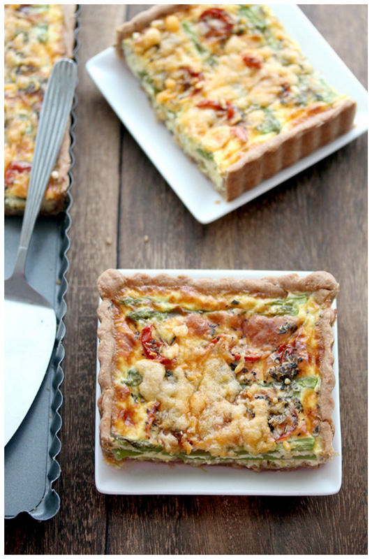 Foodagraphy. By Chelle. Asparagus Leeks Roasted Cherry Tomatoes Quiche