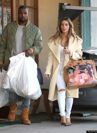 KIF:0784-569738: Kim K shows off Xmas gift from Kanye, a hand-painted  Hermes bag