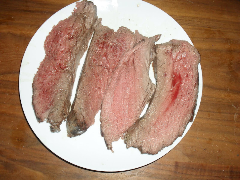 Plate with roast beef