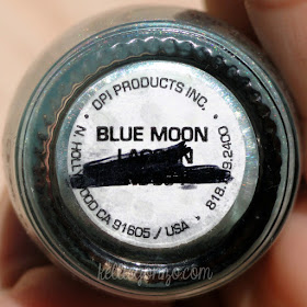 OPI Blue Moon Lagoon label